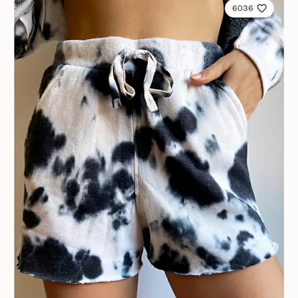 Free People Kelly Tie Dye Sweatshirt & Short Set - Picture 2 of 12